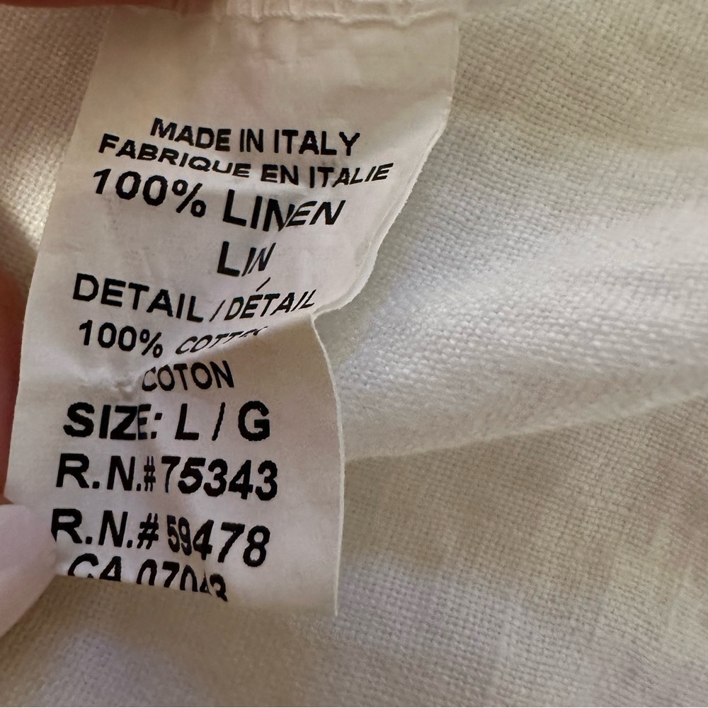 Bellambra Linen  Adult  Short Sleeve Shirt  Women’s Large (c6 - Picture 10 of 10